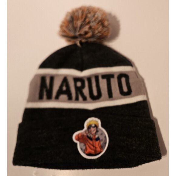 Young Naruto Uzumaki Shippuden Pom Beanie Hat One size Stretch Anime - Picture 8 of 11